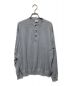 MEIAS（メイアス）の古着「SILK HENLEY NECK PULL OVER」｜スカイブルー