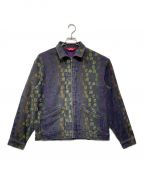 SUPREMEシュプリーム）の古着「22SS Gradient Jacquard Denim Work Jacket(グラディエント ジャガード デニム ワーク ジャケット)」｜ブラック