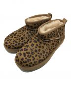 UGGアグ）の古着「CLASSIC ULTRA MINI LEOPARD  クラシックウルトラミニ　レオパード　ショートブーツ」｜ブラウン