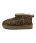 UGG (アグ) CLASSIC ULTRA MINI LEOPARD  クラシックウルトラミニ　レオパード　ショートブーツ ブラウン サイズ:23cm：7000円