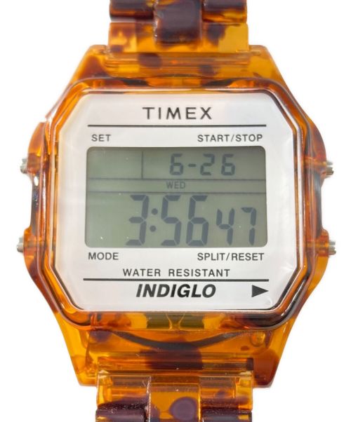 TIMEX（タイメックス）TIMEX (タイメックス) BEAMS (ビームス) Classics Digital ”Tortoise shell” デジタル ウォッチ(クラシック デジタル タートル シェル) ブラウンの古着・服飾アイテム