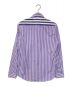 Maison Margiela 10 (メゾンマルジェラ 10) COMBO STRIPE SHIRT　ストライプシャツ パープル×ネイビー サイズ:40：20000円