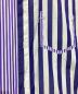 中古・古着 Maison Margiela 10 (メゾンマルジェラ 10) COMBO STRIPE SHIRT　ストライプシャツ パープル×ネイビー サイズ:40：20000円