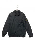 STONE ISLANDストーンアイランド）の古着「OLD EFFECT CANVAS OVERSHIRT」｜ブラック