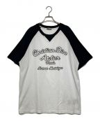 Christian Diorクリスチャン ディオール）の古着「アトリエロゴ刺繍ラグランTシャツ」｜ホワイト