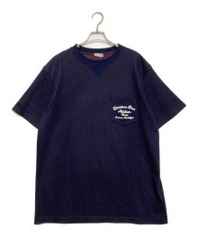 Christian Dior（クリスチャン ディオール）の古着「ピンストライプアトリエポケットTシャツ」｜ネイビー