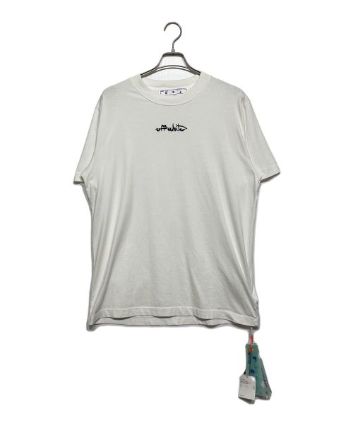 OFFWHITE（オフホワイト）OFFWHITE (オフホワイト) SCRIPT LOGO SLIM S/S TEE ホワイト サイズ:Lの古着・服飾アイテム