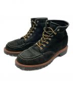 CHIPPEWAチペワ）の古着「6inch MOC TOE LUGGED FIELD BOOTS」｜ブラック