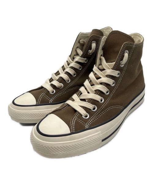 CONVERSE ADDICT（コンバース アディクト）CONVERSE ADDICT (コンバース アディクト) CHUCK TAYLOR CANVAS HI ブラウン サイズ:26cmの古着・服飾アイテム