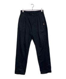 A BATHING APE（アベイシングエイプ）の古着「APE HEAD ONE POINT 2TUCK CHINO PANTS」｜ブラック