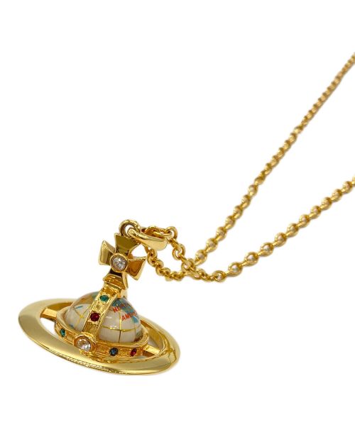 Vivienne Westwood（ヴィヴィアンウエストウッド）Vivienne Westwood (ヴィヴィアンウエストウッド) Earth Globe Pendant(アース グローブ ペンダント) ゴールドの古着・服飾アイテム