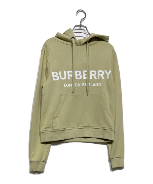 BURBERRY（バーバリー）BURBERRY (バーバリー) ロゴプリントパーカー グリーン サイズ:XXSの古着・服飾アイテム