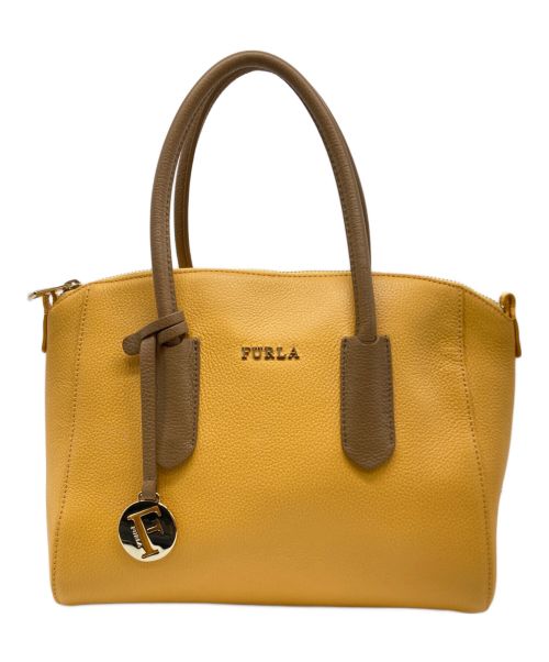 FURLA（フルラ）FURLA (フルラ) ハンドバッグ イエローの古着・服飾アイテム