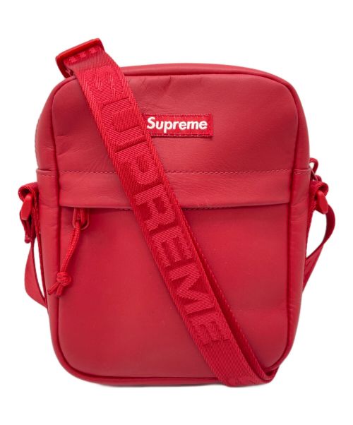 SUPREME（シュプリーム）Supreme (シュプリーム) 23AW Leather Shoulder Bag レッドの古着・服飾アイテム