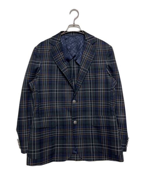 NEWYORKER（ニューヨーカー）NEWYORKER (ニューヨーカー) ARCHIVE CHECK BLAZER グリーン サイズ:FLの古着・服飾アイテム