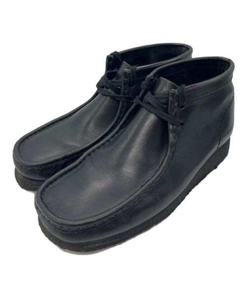 CLARKS（クラークス）CLARKS (クラークス) Wallabee BLACK LEATHER ブラック サイズ:25.5cmの古着・服飾アイテム