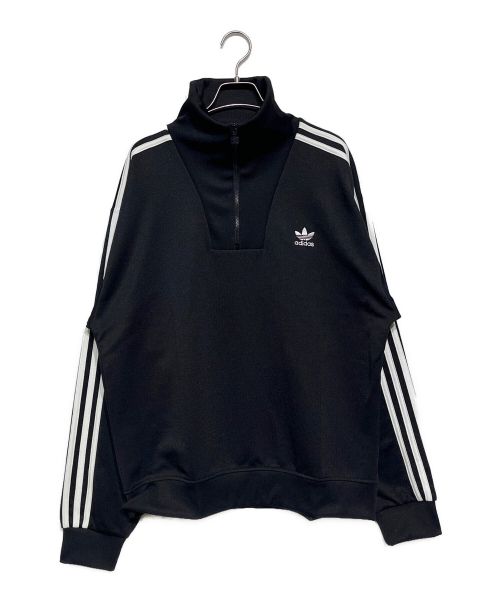 adidas（アディダス）adidas (アディダス) アディカラー ファンネルネックトラックトップ ブラック サイズ:XL 未使用品の古着・服飾アイテム