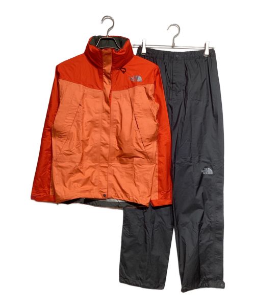 THE NORTH FACE（ザ ノース フェイス）THE NORTH FACE (ザ ノース フェイス) RAINTEX FLIGHTセットアップ オレンジ×ブラック サイズ:Mの古着・服飾アイテム