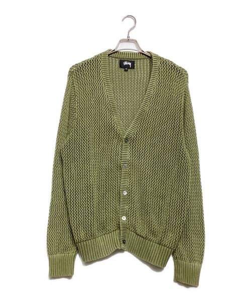 stussy（ステューシー）stussy (ステューシー) Loose Gauge Cardigan オリーブ サイズ:Lの古着・服飾アイテム