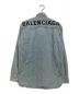 BALENCIAGA（バレンシアガ）の古着「19SS Back Logo Denim Shirt」｜インディゴ