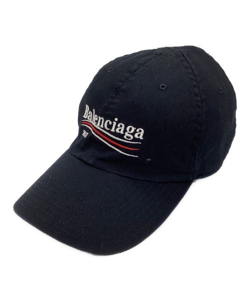 BALENCIAGA（バレンシアガ）BALENCIAGA (バレンシアガ) 17AW Campaign Logo Cap ブラック サイズ:Lの古着・服飾アイテム