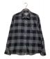 A BATHING APE（アベイシングエイプ）の古着「COLLEGE BLOCK CHECK RELAXED FIT SHIRT」｜ブラック