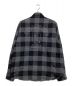 A BATHING APE (アベイシングエイプ) COLLEGE BLOCK CHECK RELAXED FIT SHIRT ブラック サイズ:M：10000円