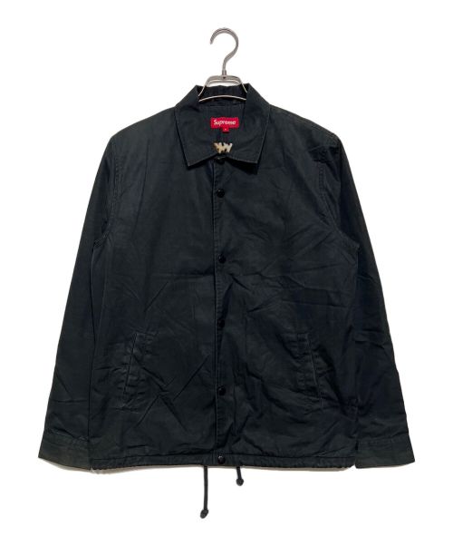 SUPREME（シュプリーム）SUPREME (シュプリーム) Leopard Lined Coaches Jacket ブラック サイズ:Sの古着・服飾アイテム