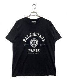 BALENCIAGA（バレンシアガ）の古着「ヴィンテージロゴTシャツ」｜ブラック