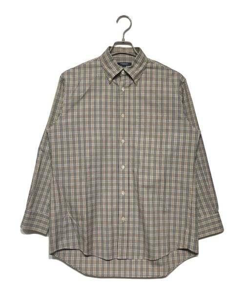 BURBERRY LONDON（バーバリーロンドン）BURBERRY LONDON (バーバリーロンドン) ノヴァチェックシャツ ベージュ サイズ:Mの古着・服飾アイテム