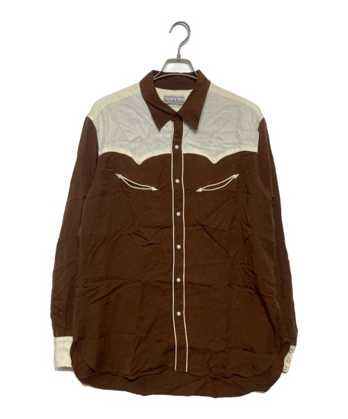 WACKO MARIA（ワコマリア）WACKO MARIA (ワコマリア) WESTERN SHIRT ブラウン サイズ:XLの古着・服飾アイテム