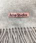 Acne studios (アクネ ストゥディオス) フリンジウールスカーフ - オーバーサイズ ベージュ：8000円