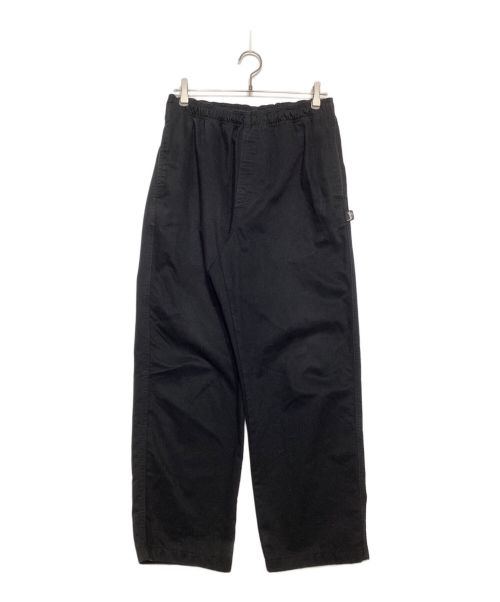 stussy（ステューシー）stussy (ステューシー) BRUSHED BEACH PANT ブラック サイズ:Mの古着・服飾アイテム