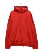 upperfieldoneアッパーフィールドワン）の古着「UFO THE COOP HOODED SWEATSHIRT」｜レッド