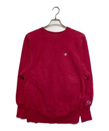 Champion REVERSE WEAVE（チャンピオン リバース ウィーブ）の古着「90sクルーネックスウェット」｜レッド