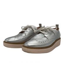 COLE HAAN（コールハーン）の古着「オリジナルグランド プラットフォーム ウィングチップ オックスフォード」｜シルバー