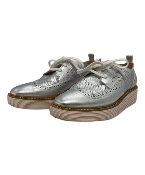 COLE HAAN（コールハーン）COLE HAAN (コールハーン) オリジナルグランド プラットフォーム ウィングチップ オックスフォード シルバー サイズ:25の古着・服飾アイテム