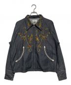 A PUZZLING HOMEアパズリングホーム）の古着「EMBOROIDERY WESTNRN JACKET」｜ブラック