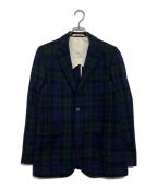 BEAMS PLUS×Harris Tweedビームスプラス×ハリスツイード）の古着「ハリスツイード3Bャケット」｜ネイビー×グリーン