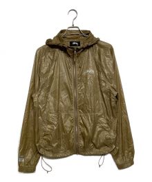 stussy（ステューシー）の古着「Beach Shell Wrinkled Nylon Jacket」｜ベージュ