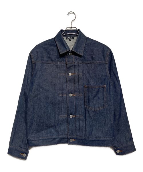 A.P.C.（アーペーセー）A.P.C. (アーペーセー) 1stリジットデニムジャケット ネイビー サイズ:XSの古着・服飾アイテム