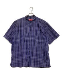 SUPREME（シュプリーム）の古着「Loose Fit Mini Plaid S/S Shirt」｜ネイビー