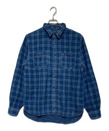 RRL（ダブルアールエル）の古着「チェックシャツ」｜インディゴ