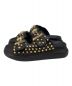 ALEXANDER McQUEEN (アレキサンダーマックイーン) ‘Hybrid’ platform slides ブラック サイズ:36 1/2：25000円