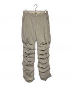 RANDYランディー）の古着「SHOPPING CART ACCORDION PANTS」｜ベージュ