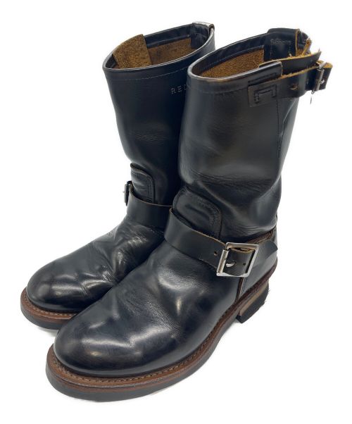 RED WING（レッドウィング）RED WING (レッドウィング) Engineer Boots ブラック サイズ:8の古着・服飾アイテム