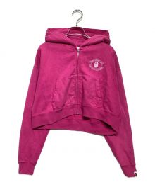 A BATHING APE（アベイシングエイプ）の古着「FullZip Parka」｜ショッキングピンク