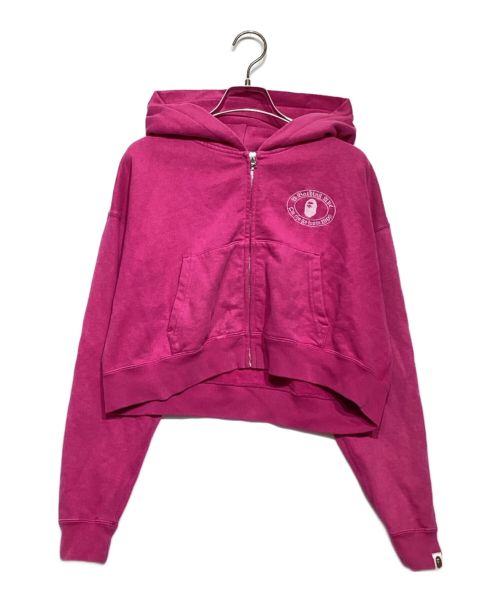 A BATHING APE（アベイシングエイプ）A BATHING APE (アベイシングエイプ) FullZip Parka ショッキングピンク サイズ:Sの古着・服飾アイテム