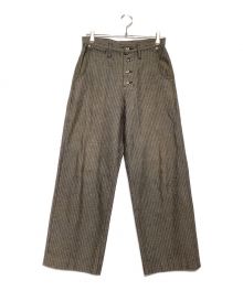 SUGARHILL（シュガーヒル）の古着「Herringbone Wide Trousers」｜ブラウン