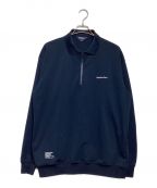 FreshServiceSportフレッシュサービス）の古着「DRY PIQUE JERSEY NECK ZIP L/S POLO」｜ネイビー